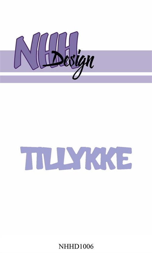 NHH Design dies Tillykke 6,6x1,4cm